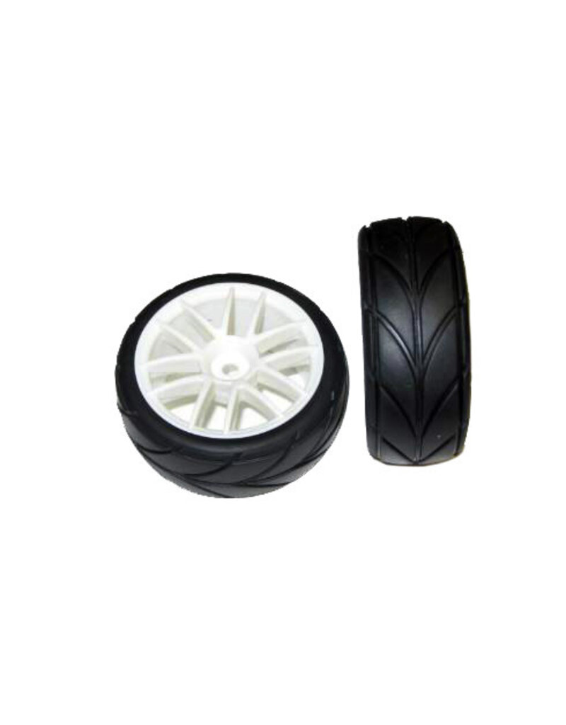 Redcat Racing 02020W White Road Wheels and Tires, 2pcs