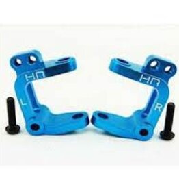Hot Racing HRAECT1906	 Aluminum Caster Blocks (Blue): ECX 2wd