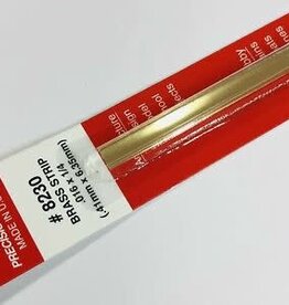 K&S KNS-8230	.016"x1/4"x12" Brass Strips (1)