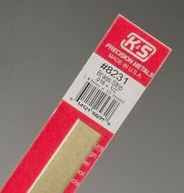 K&S KNS-8232	.016"x1"x12" Brass Strips (1)