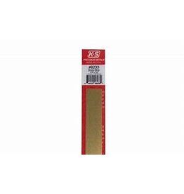 K&S KNS-8233	.016"x3/4"x12" Brass Strips (1)