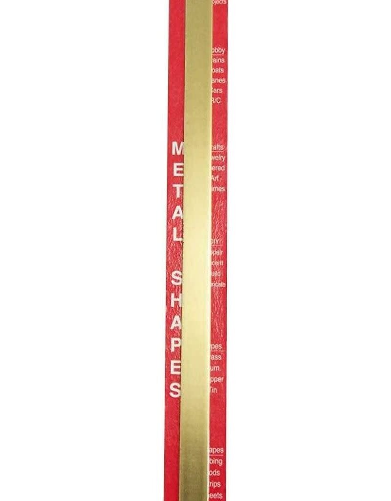 K&S KNS-8241	.032"x1/2"x12" Brass Strips (1)