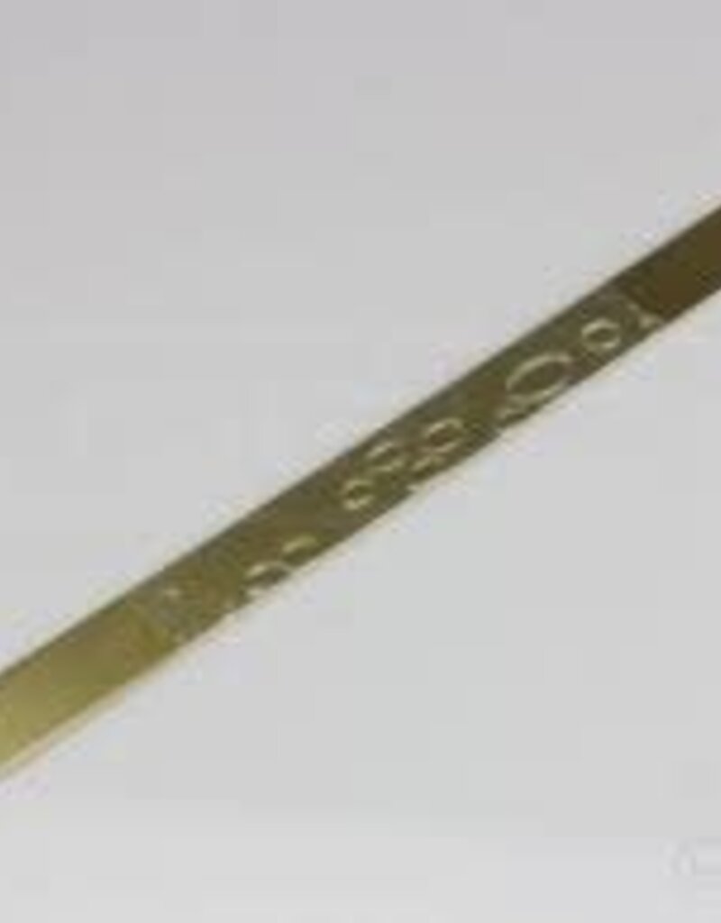 K&S 8242 Brass Strip .032 X 1