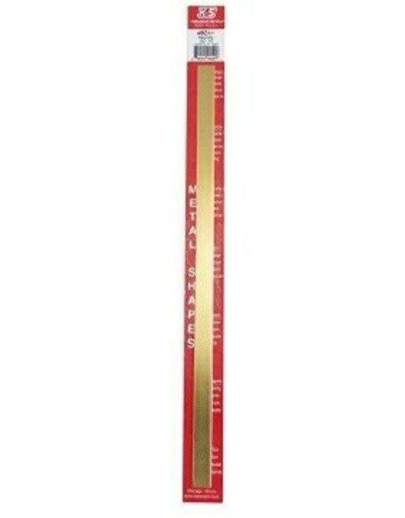 K&S KNS-8268	3/16"x3/8"x12" Rectangular Brass Tube .014 Wall (1)