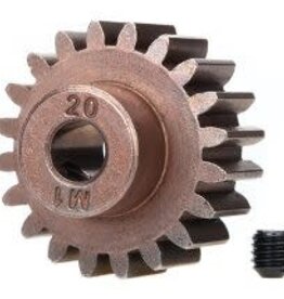 Traxxas 6494x Gear, 20-T pinion (1.0 metric pitch) (fits 5mm shaft)/ set screw (for use only with steel spur gears)