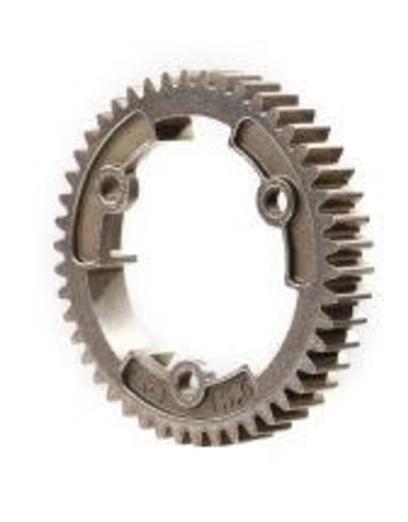 Traxxas 6447r Spur gear, 46-tooth, steel (wide-face, 1.0 metric pitch)