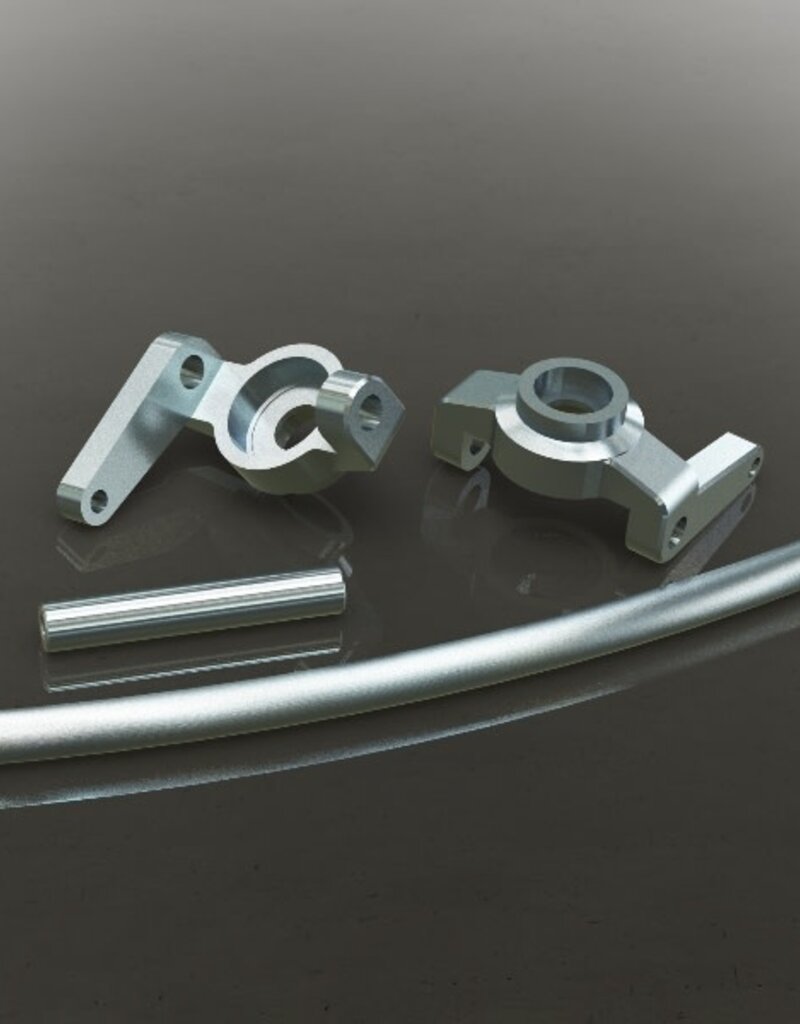 Redcat Racing 180090S Aluminum High Steering Knuckles (L/R) Also includes curved aluminum steering link and aluminum servo link