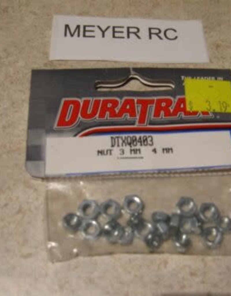 DURATRAX DTXQ0403 Metal Nut 3mm 4mm (20)