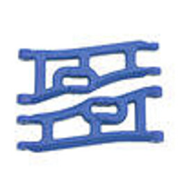 RPM RPM70665	 Wide Front A-arms, Blue; Traxxas Rustler Stampede