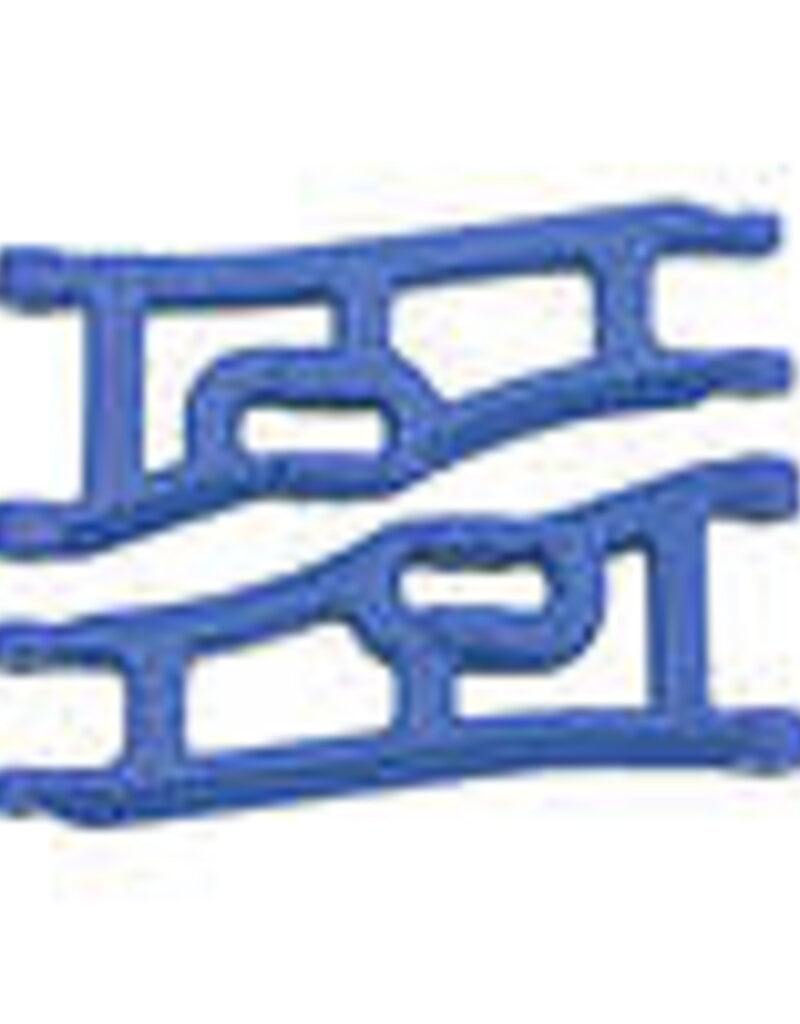 RPM RPM70665	 Wide Front A-arms, Blue; Traxxas Rustler Stampede