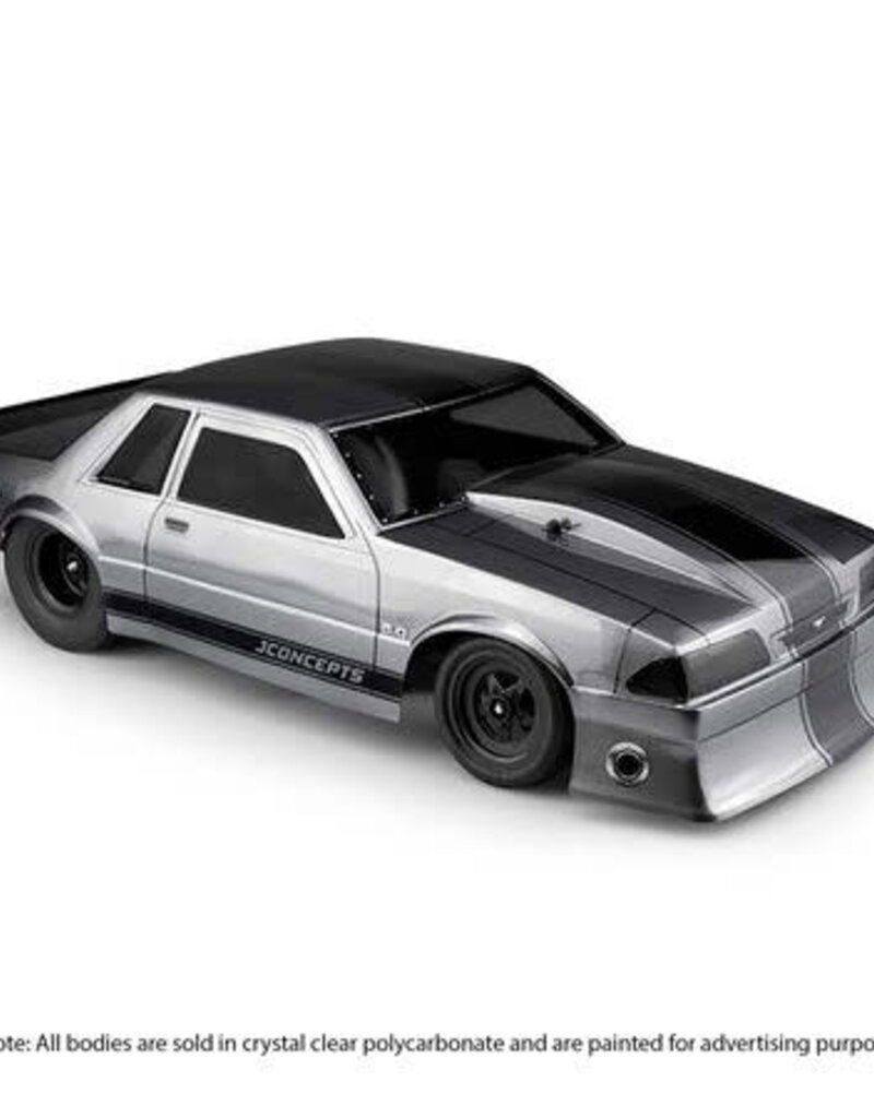 jconcepts JCO0362 1991 Ford Mustang, Fox Clear Body, 10.75 & 13" WB