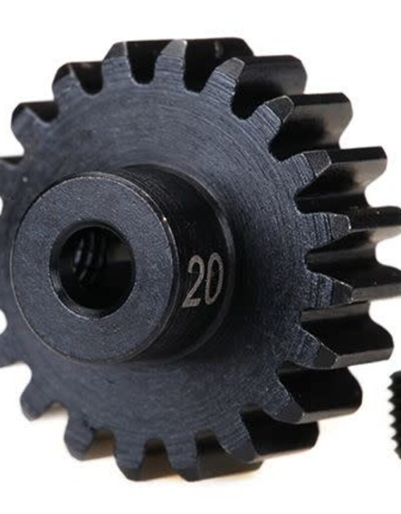 Traxxas 3950X Gear, 20-T pinion (32-p), heavy duty (machined, hardened steel)/ set screw