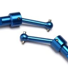 Traxxas 7550R Driveshaft assembly, front/rear, 6061-T6 aluminum (blue-anodized) (2)