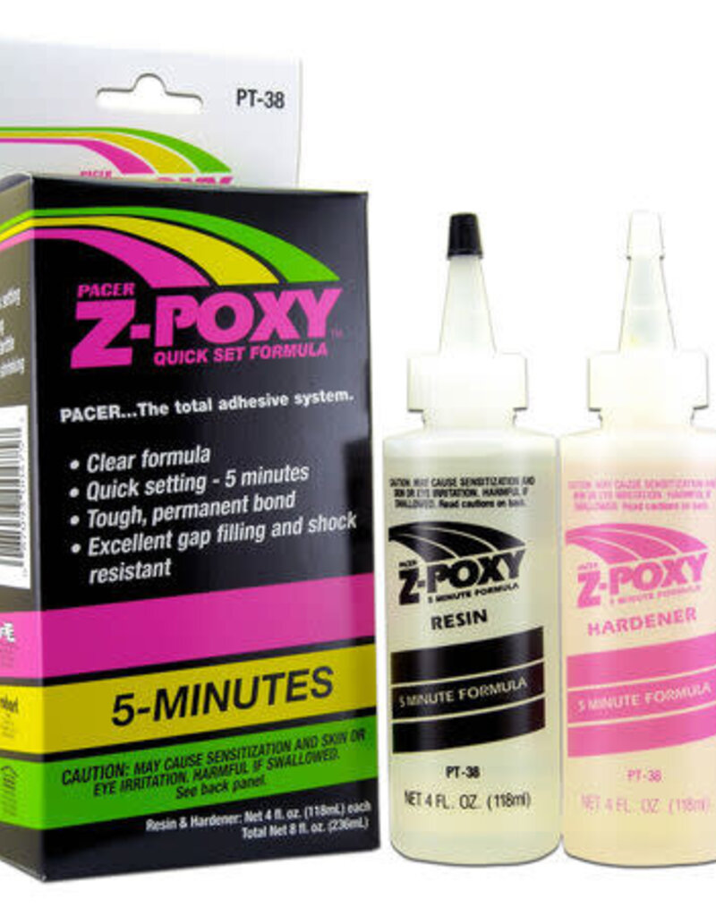 Zap PAAPT38	 ZAP 5 Min Z-Poxy, 8 oz