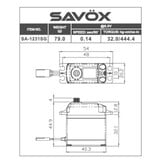 Savox SAVSA1231S Coreless Digital Servo 0.14/444.4 @6V