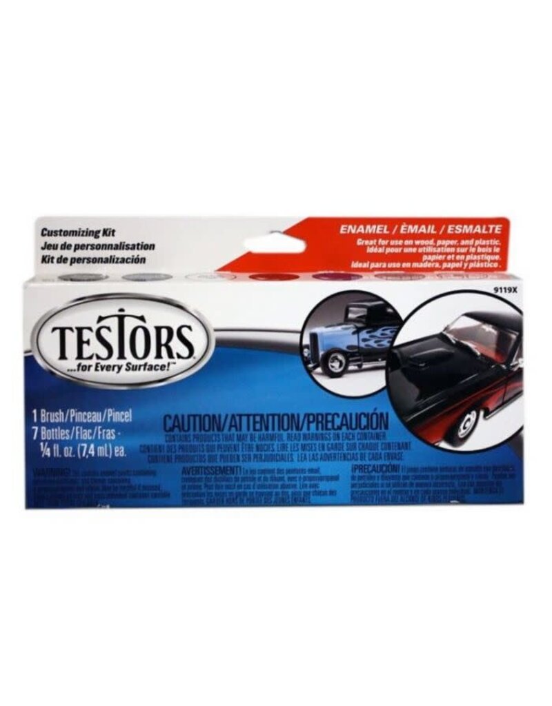 TESTORS TES9119X	 Enamel Kit:Model Car,6 Colors