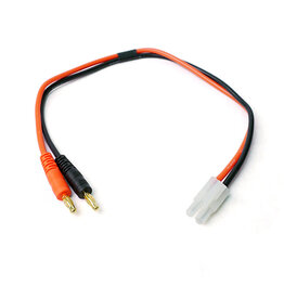 Racers Edge RCE1619 Charge Adapter: M Tamiya to M 4mm Bullets-300mm Wire