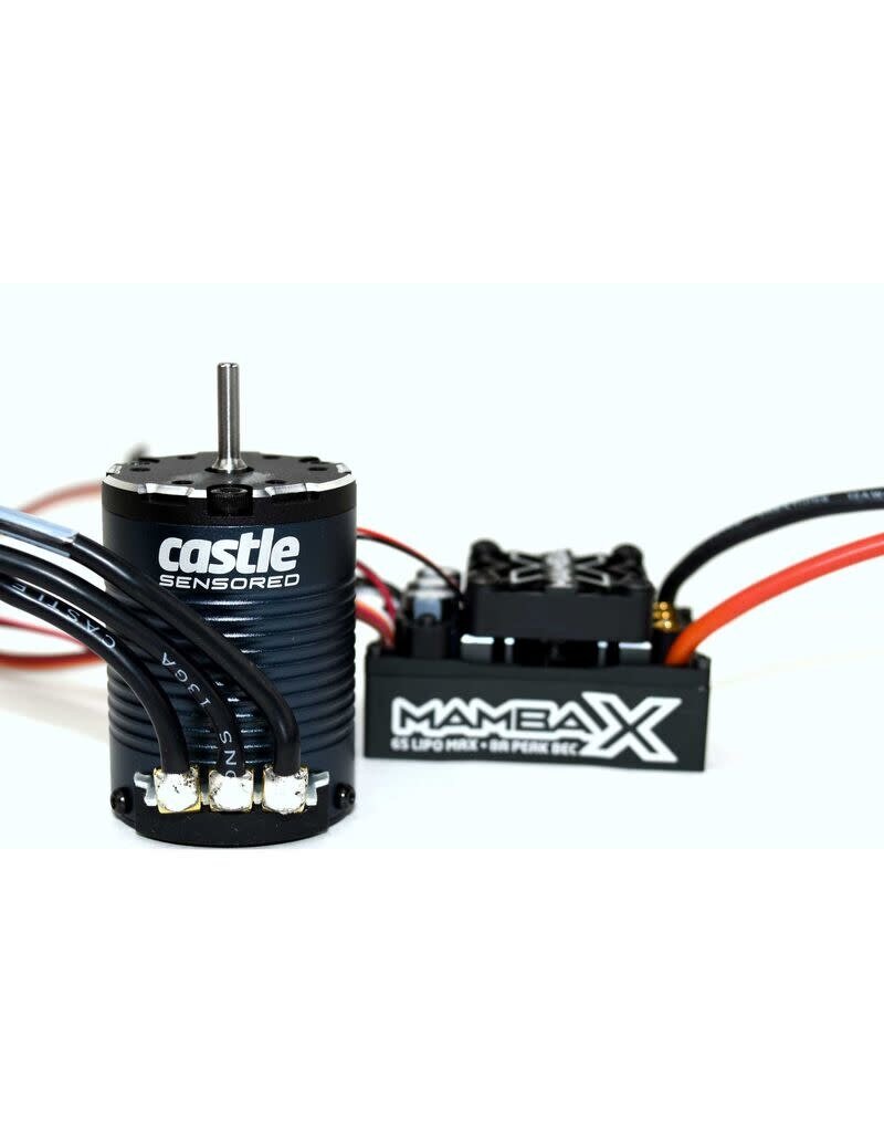 Castle Creations CSE010015510 MAMBA X, 25.2V WP ESC,1406-2850Kv Sensored:Crawler