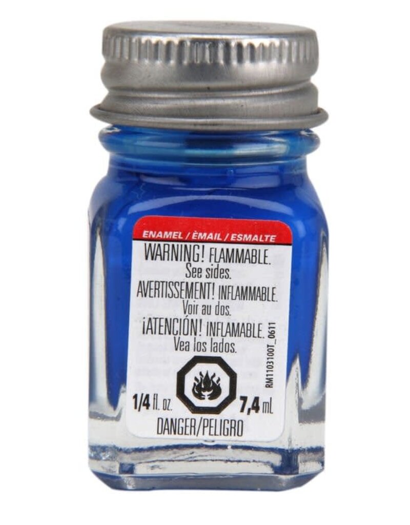 TESTORS 1176 Fluorescent Enamel 1/4oz Blue Testors