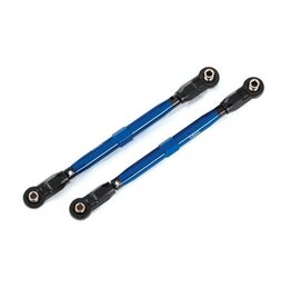 Traxxas 8997x TOE LINKS WIDEMAXX 119.8 BLUE Toe links, front (TUBES blue-anodized, 7075-T6 aluminum, stronger than titanium) (2) (for use with #8995 WideMaxx® suspension kit)