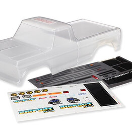 Traxxas 3660 Body, Bigfoot® No. 1, Officially Licensed replica (clear, requires painting)/ window masks/ decal sheet