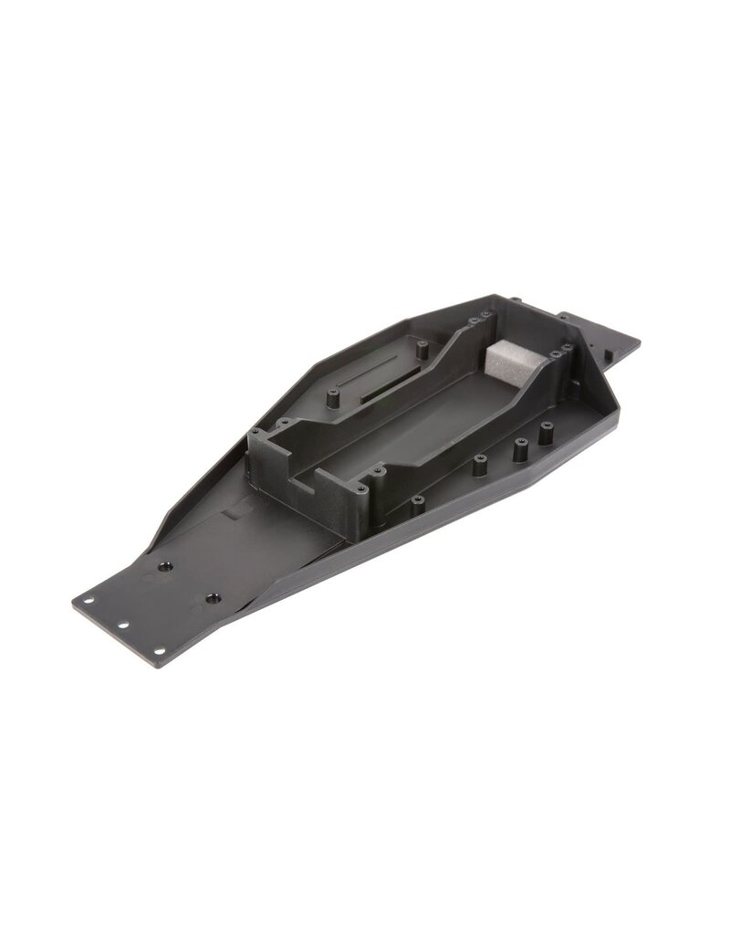 Traxxas 3728 Lower chassis (black) (166mm long battery compartment) (fits both flat and hump style battery packs)