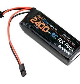 Power Hobby PHB2400RX	2S 7.4V 2400mAh 5C RX Receiver Lipo Battery Pack with Servo Connector