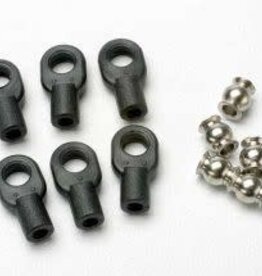 Traxxas 5349 Rod ends, small, with hollow balls (6) (for Revo? steering linkage)