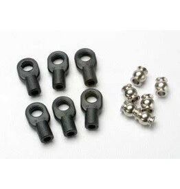 Traxxas 5349 Rod ends, small, with hollow balls (6) (for Revo? steering linkage)