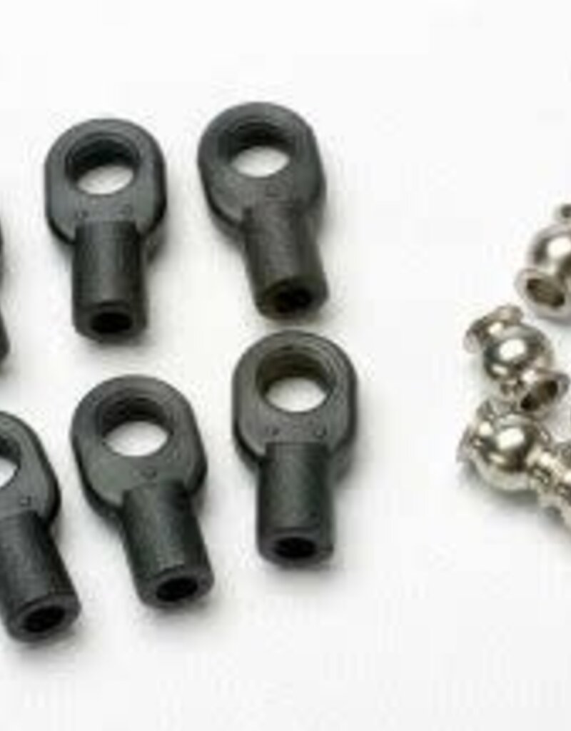 Traxxas 5349 Rod ends, small, with hollow balls (6) (for Revo? steering linkage)