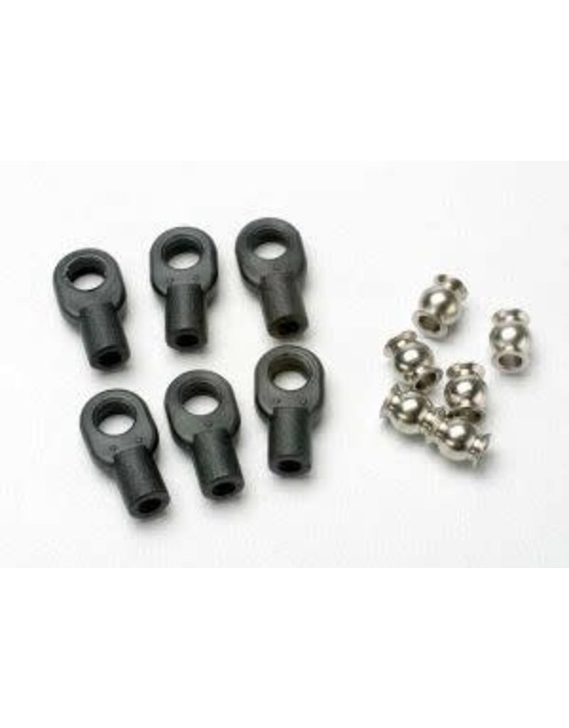 Traxxas 5349 Rod ends, small, with hollow balls (6) (for Revo? steering linkage)
