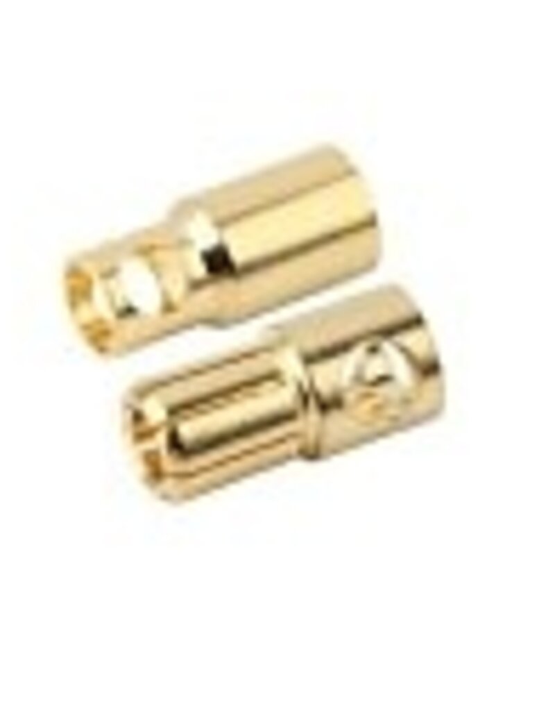 Racers Edge RCE1666	6mm Gold Plated Banana Plugs, Male & Female (5 pair)