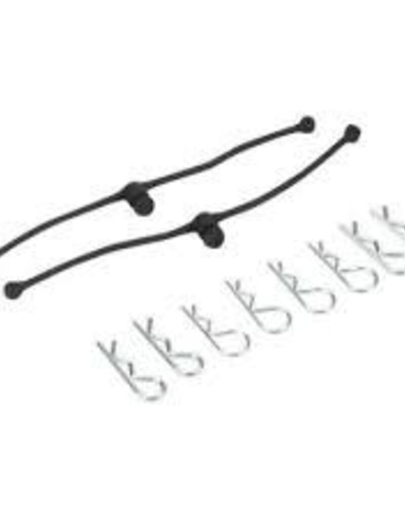 Dubro DUB2245	 Body Klip Retainer, Black (2)