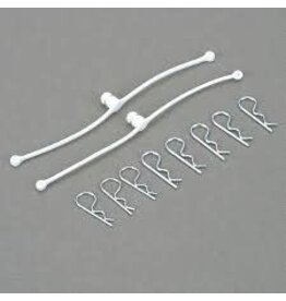Dubro DUB2246	 Body Klip Retainers, White (2)