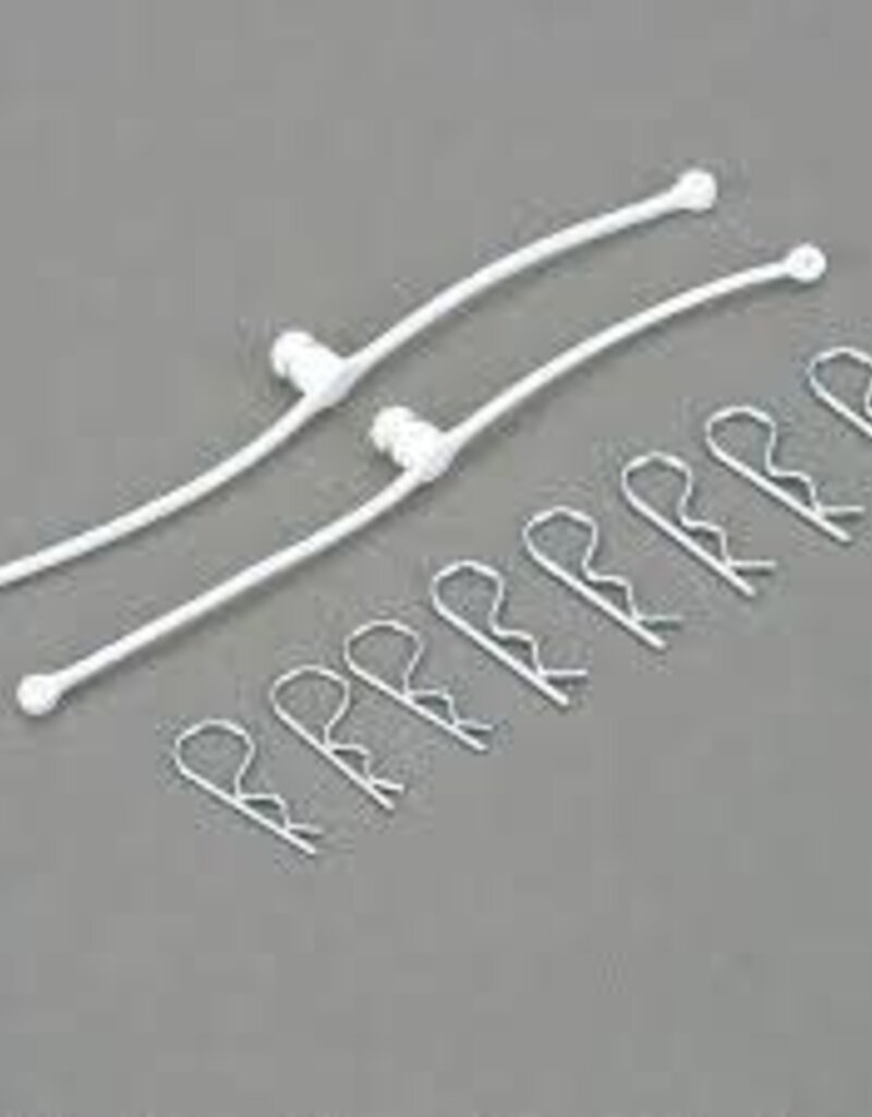 Dubro DUB2246	 Body Klip Retainers, White (2)