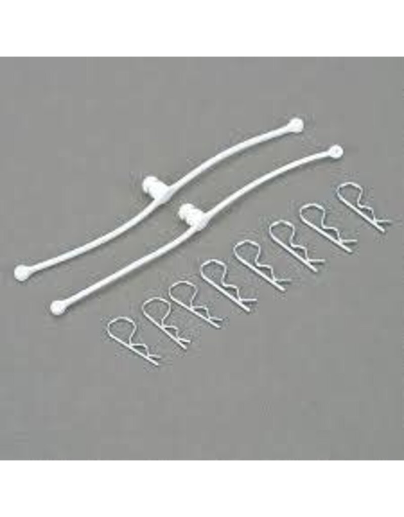 Dubro DUB2246	 Body Klip Retainers, White (2)