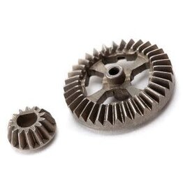 laTrax 7683 Ring gear, differential/ pinion gear, differential (metal)