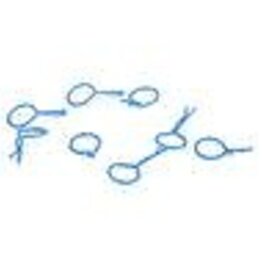 Dynamite DYN5555	 Bent Body Clips Blue (8)