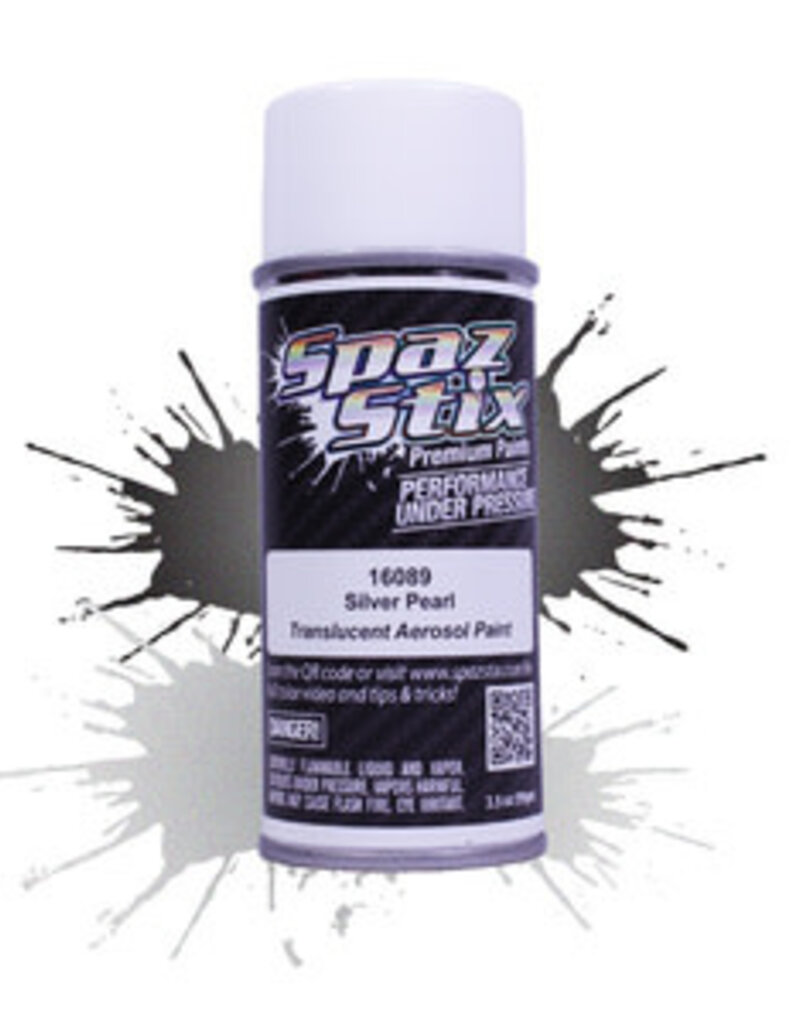spaz stix SZX16089	Silver Pearl Aerosol Paint, 3.5oz Can
