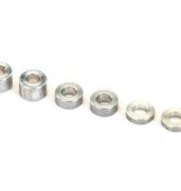 Traxxas 2539 Aluminum spacers: 3x6x1.5mm (2)/ 3x6x2.5mm (1)/ 3x6x3.8mm (2)