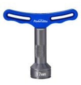 Power Hobby PHBPHT027Blue Powerhobby 17mm Aluminum T-Handle Hex Wheel Wrench Blue RC Tools