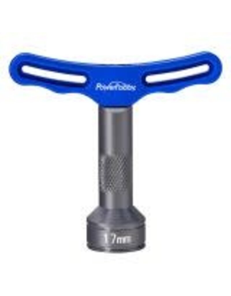 Power Hobby PHBPHT027Blue Powerhobby 17mm Aluminum T-Handle Hex Wheel Wrench Blue RC Tools