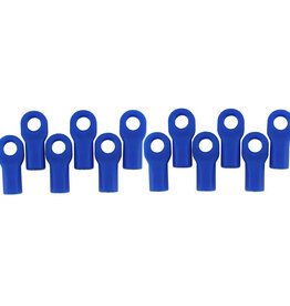 RPM RPM80475	 Short Rod Ends (12), Blue: TRA 1/10