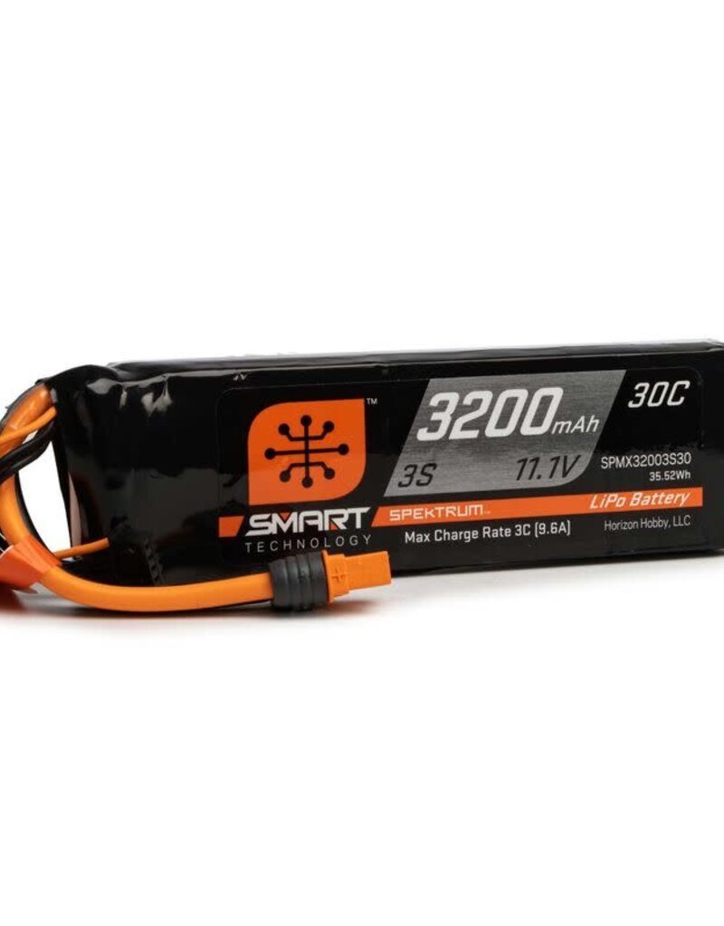 SPM SPMX32003S30	 3200mAh 3S 11.1V Smart LiPo 30C; IC3