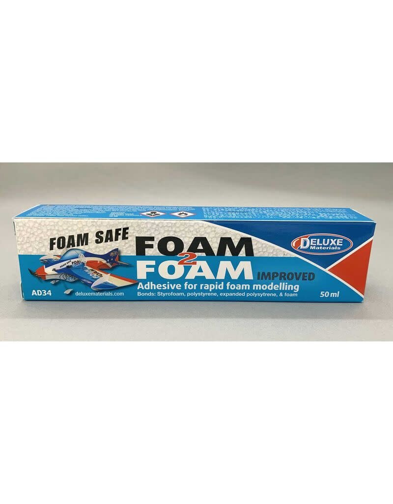 DLMAD34	 Foam 2 Foam, Foam Safe Glue 50ml: EPO, EPS, Wood