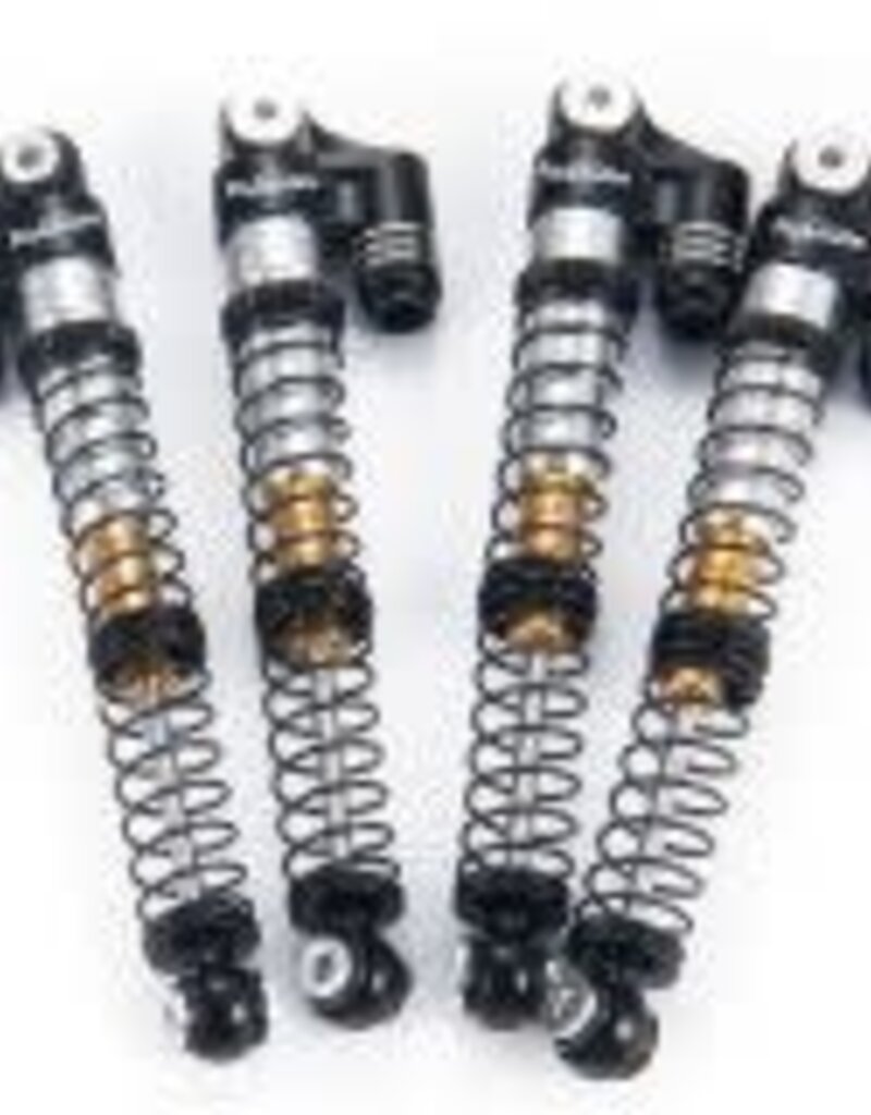 Power Hobby PHBSCX24771Black- Powerhobby1/24 Axial SCX24 Aluminum 58mm Long Travel Shocks Jeep Bronco Black