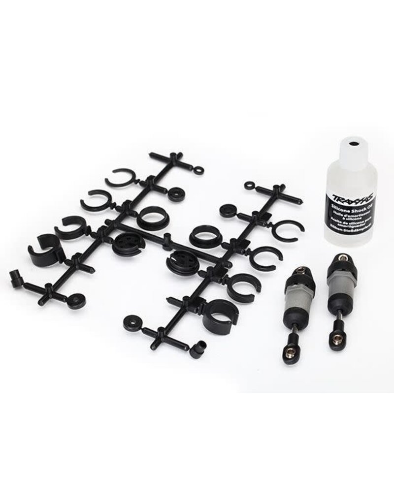 Traxxas 8360 Ultra Shocks (grey) (short) (includes spring pre-load spacers) (2)