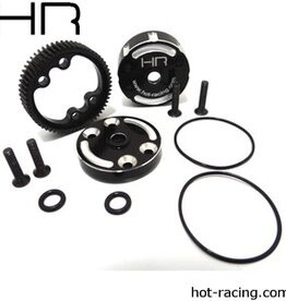 Hot Racing HRATE38CH	 Sealed Alum Differential Case: TRA 2wd Electric
