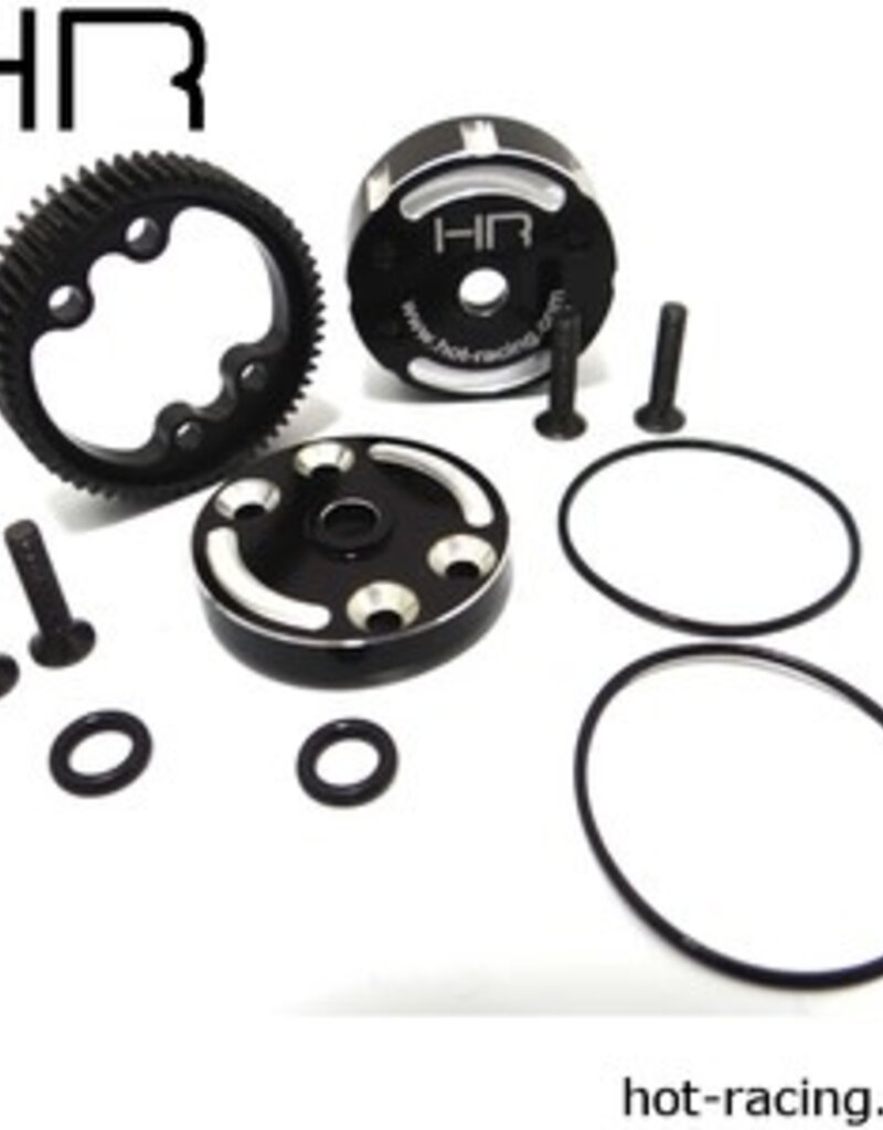 Hot Racing HRATE38CH	 Sealed Alum Differential Case: TRA 2wd Electric