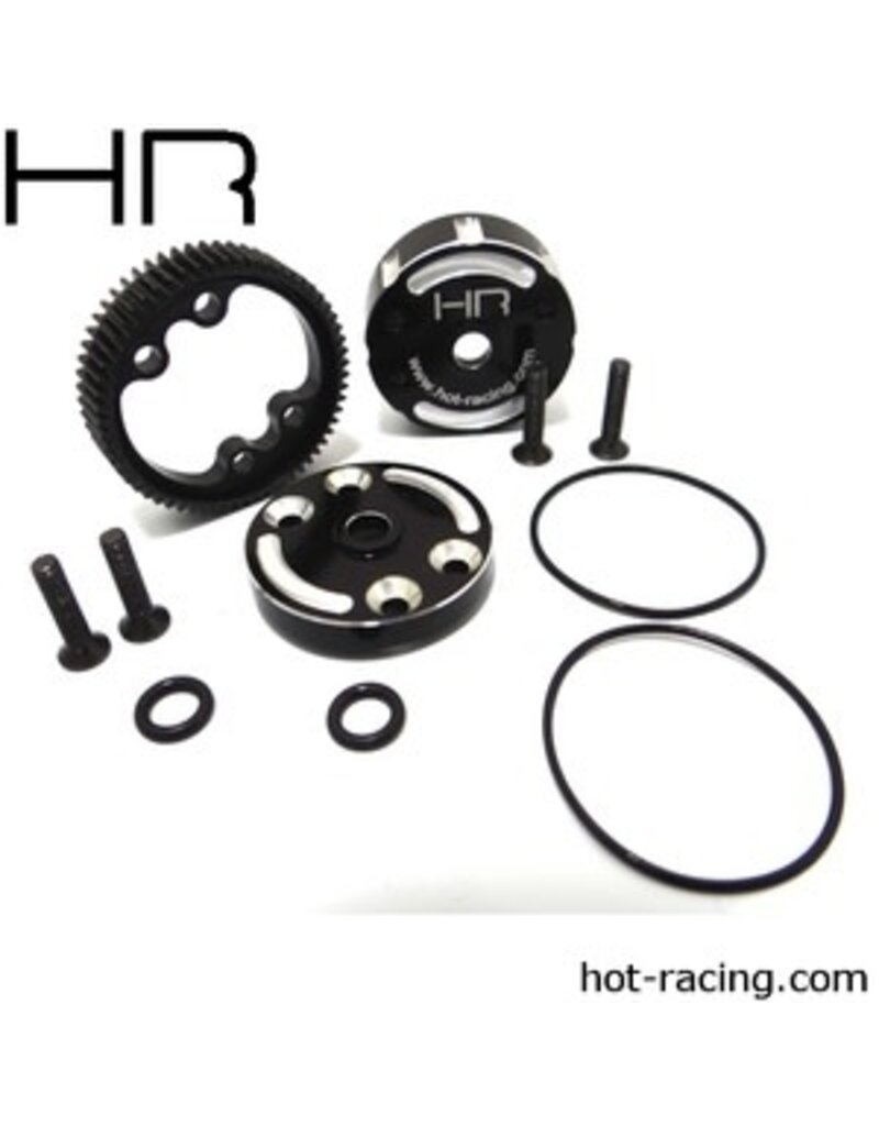 Hot Racing HRATE38CH	 Sealed Alum Differential Case: TRA 2wd Electric